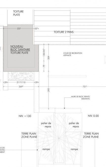 J23 sanitaires plan